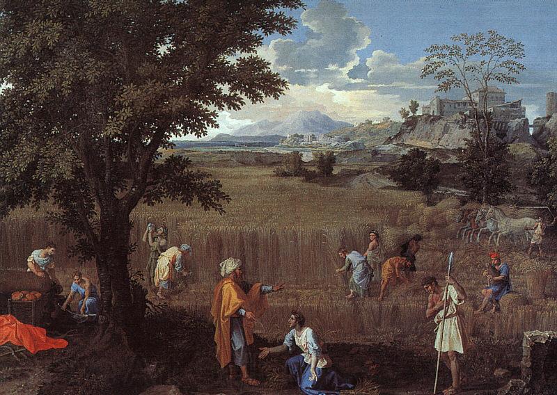 Nicolas Poussin The Summer  Ruth and Boaz France oil painting art